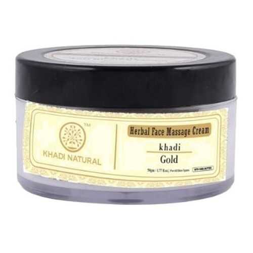 Крем для лица массажный Khadi Natural “Золото” с маслом ши, 50 гр
