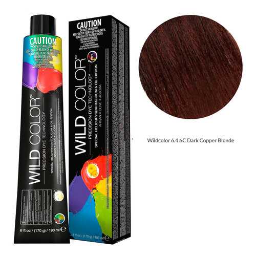 Wildcolor - Стойкая крем-краска Permanent Hair Color 6.4 6C Темно-медный блонд 180 мл