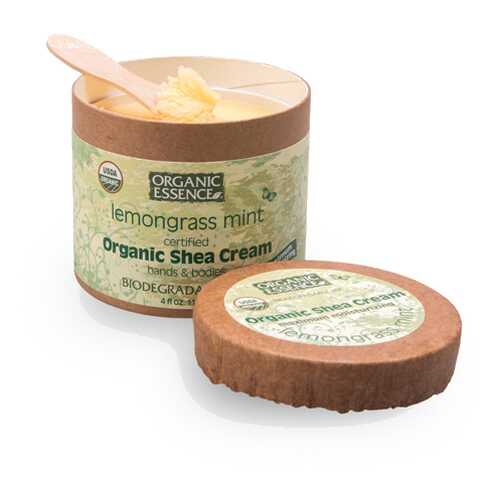 Органический крем ши (Карите) Лемонграсс и мята Organic Essence 118 мл