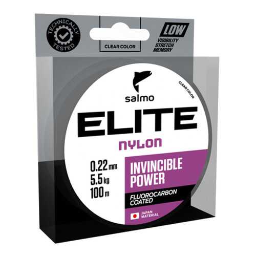 Леска монофильная Elite Fluoro Coated, 0,35 мм, 100 м, 10,1 кг