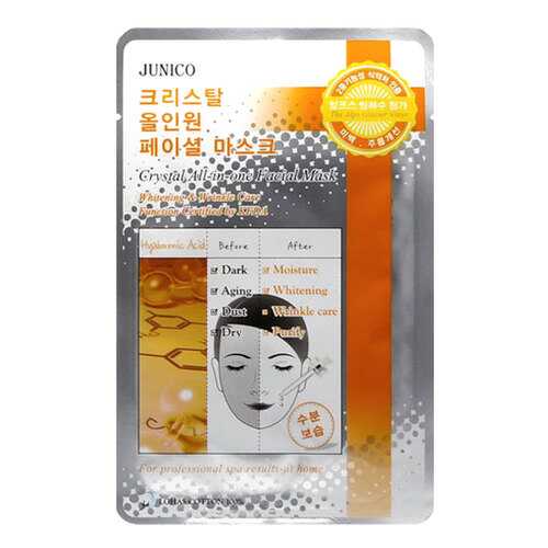 Маска для лица Mijin Junico Crystal All-in-one Facial Hyaluronic 25 г