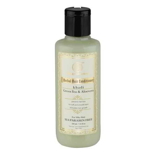 Кондиционер для волос Khadi Natural Зеленый чай и Алоэ вера - без парабенов, 210 мл