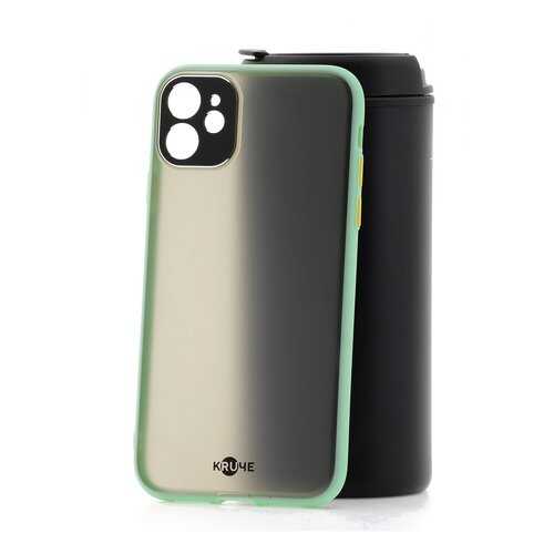 Чехол Apple iPhone 11 Kruche Metal Eye Green