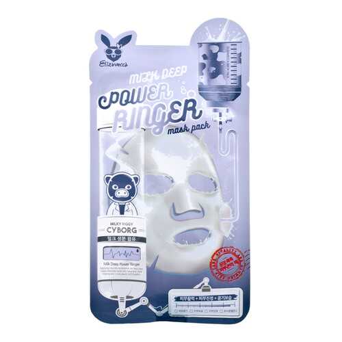 Elizavecca Deep Power Ringer Mask Pack Milk Тканевая маска с молочными протеинами 23 мл