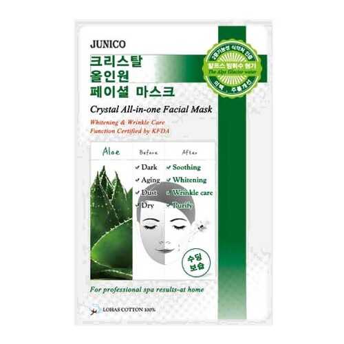 Маска для лица MJ CARE Junico Crystal All-in-one Facial Mask Aloe 25 г