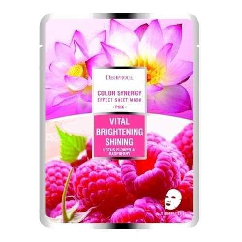 Маска для лица Deoproce Color Synergy Effect Sheet Mask Pink 20 г