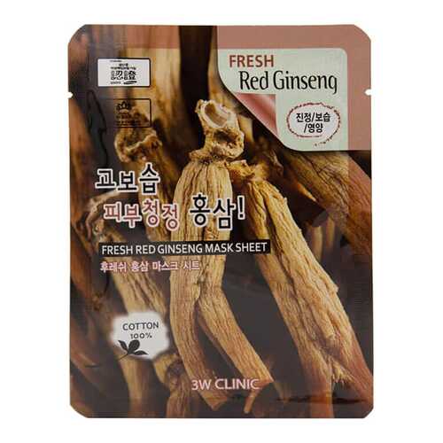 Маска для лица 3W Clinic Fresh Ginseng Mask Sheet 23 мл