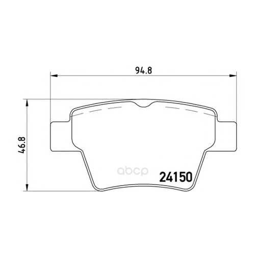 Колодки тормозные задние Brembo P61080