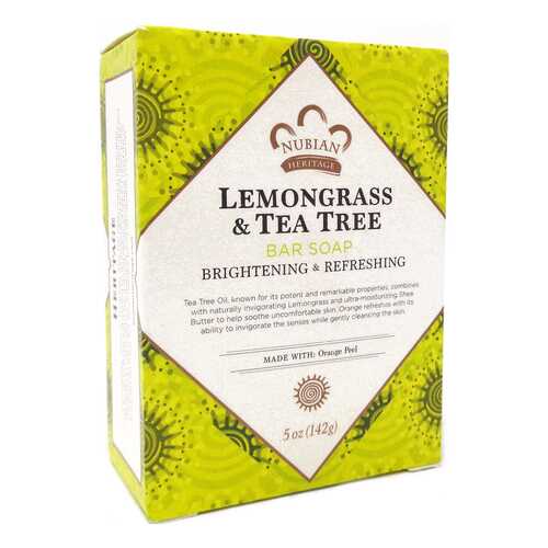 Косметическое мыло Nubian Heritage Lemongrass & Tea Tree Soap 142 г