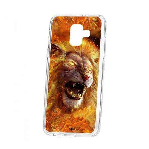 Чехол Kruche Samsung Galaxy A6 (2018) A600f Print Лев