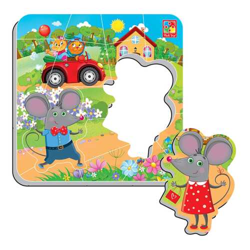 Магнитные пазлы Мышата (пазлы+Vladi Toys+магнитные/VT3204-14)