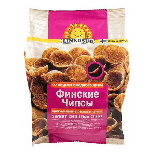 Чипсы ржаные Linkosuo финские со вкусом сладкого чили 120 г
