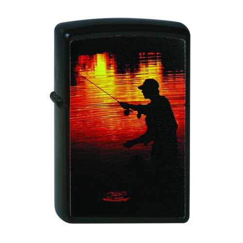 Зажигалка Zippo 218 Fisherman Black Matte
