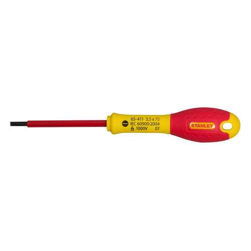 Отвертка Stanley FatMax SL 3.5х75 мм. 1000V. 0-65-411