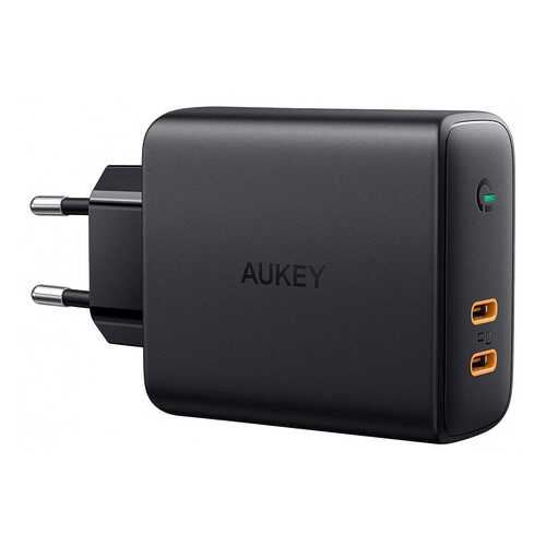 Сетевое зарядное устройство Aukey Dual-Port 36W PD Wall Charger with Dynamic Detect Black