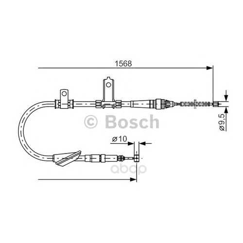 Трос cтояночного тормоза Bosch 1987477791
