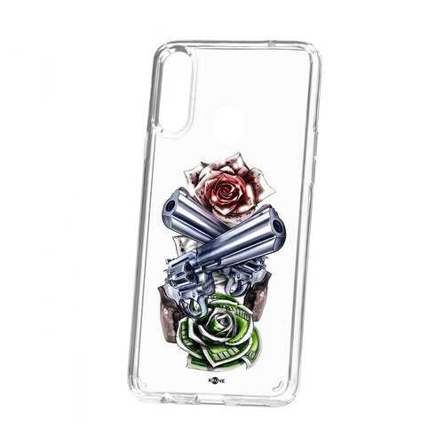 Чехол Samsung Galaxy A20S Kruche Print Карты деньги 2 ствола