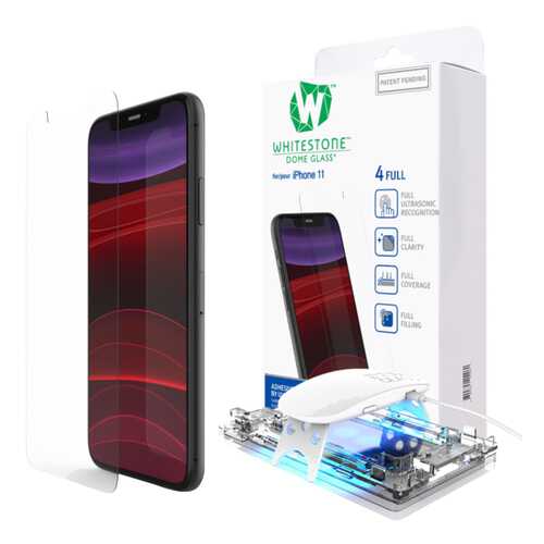 Защитное стекло Whitestone Dome с UV-лампой (8809365403851) для iPhone 11/XR (Clear)