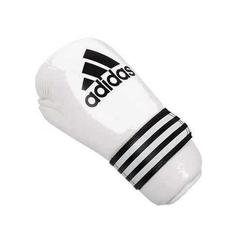 Перчатки полуконтакт Adidas Semi Contact Gloves M белые 8 унций