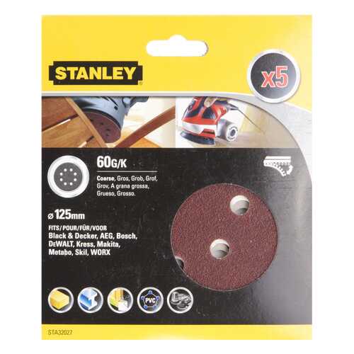 Круг шлифовальный универсальный для эксцентриковых шлифмашин STANLEY STA32027-XJ