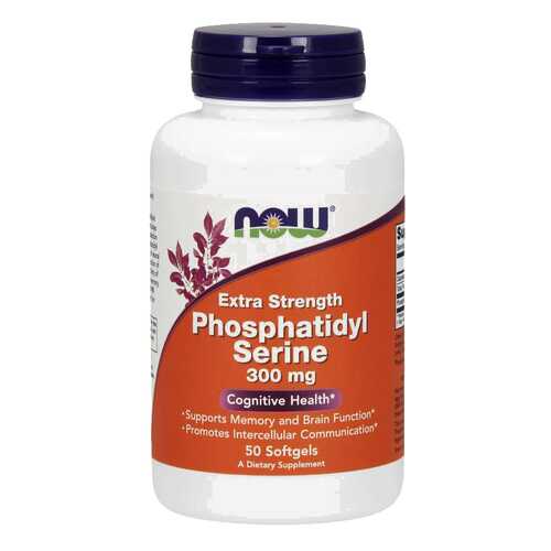 Для нервной системы NOW Phosphatidyl Serine Extra Strength 300 мг 50 капсул