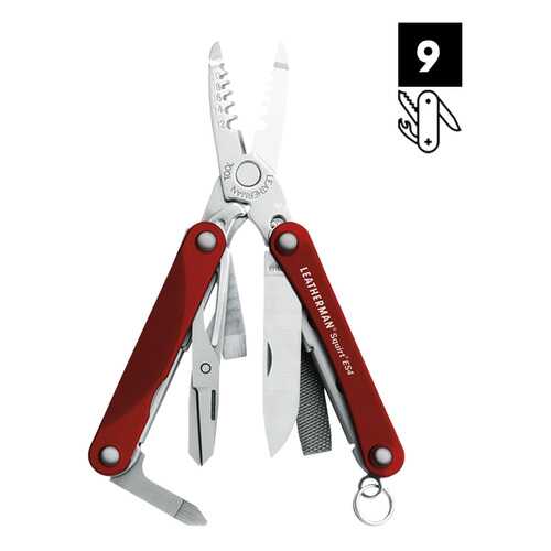 Мультитул Leatherman Squirt ES4 красный 9 опций