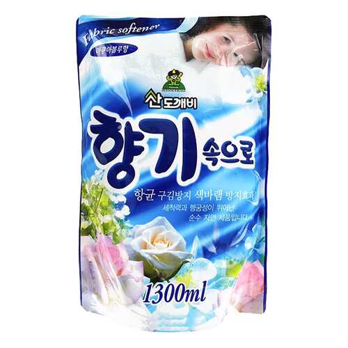 Кондиционер для белья Sandokkaebi soft aroma aqua blue свежесть океана 1,3 л