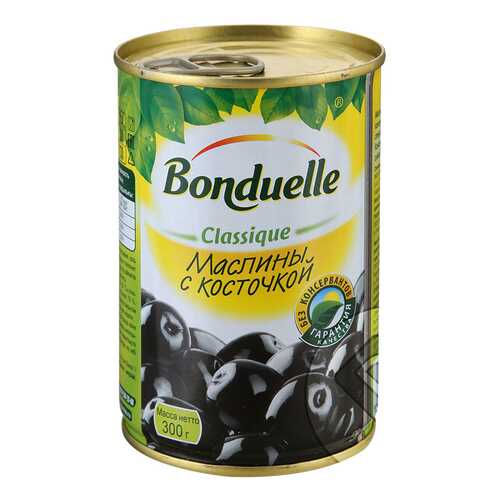 Маслины Bonduelle с косточкой 300 г