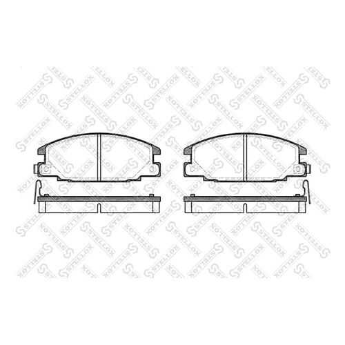Комплект тормозных дисковых колодок Stellox 249 004B-SX