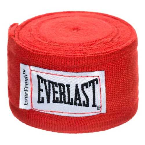 Бинт боксерский Everlast 4464RD, 3.5 м, эластик, красный