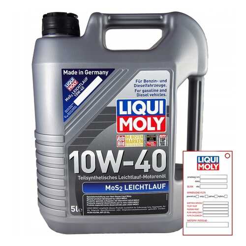 Масло Моторное Liqui Moly Mos2 Leichtlauf 10w-40 5l Liqui moly арт. 2184