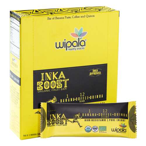 Фруктовые батончики Wipala Snacks инка буст 12 шт по 30 г