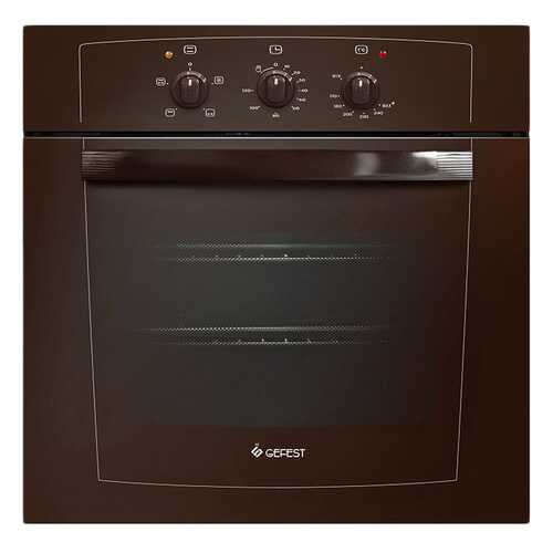 Встраиваемый газовый духовой шкаф GEFEST ДГЭ 601-01 К Brown