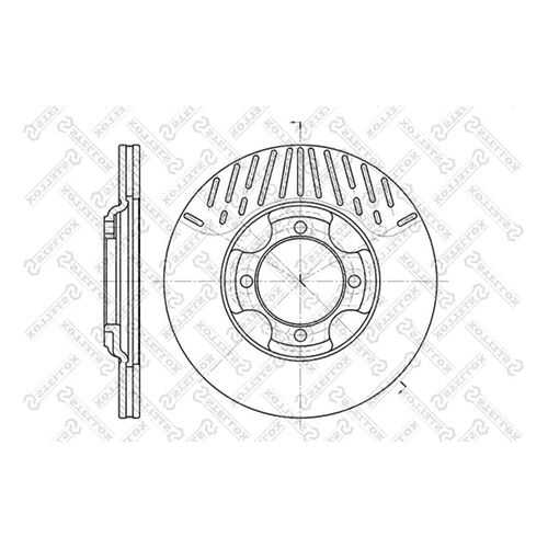 Тормозной диск Stellox 6020-3216V-SX