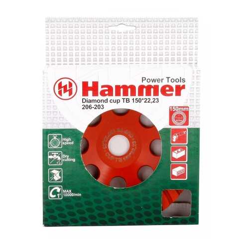 Чашка алмазная шлифовальная по бетону Hammer Flex 206-203 CUP TB (30702)