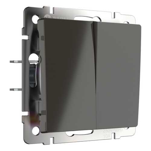 Выключатель Werkel WL07-SW-2G-2W серо-коричневый