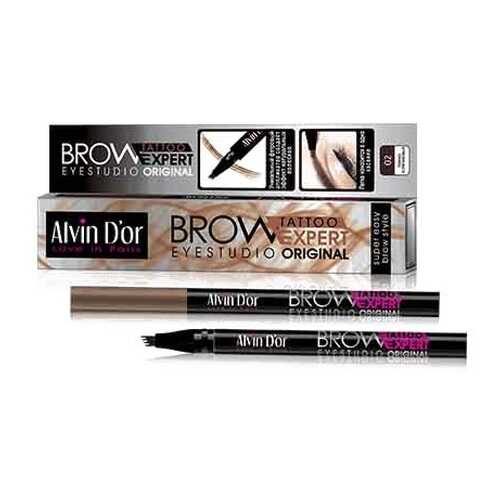 Лайнер для бровей Alvin D'or, Brow Tattoo, Dark Brown