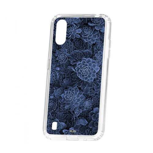 Чехол Kruche для Samsung Galaxy A01/A015 Print Каменная роза