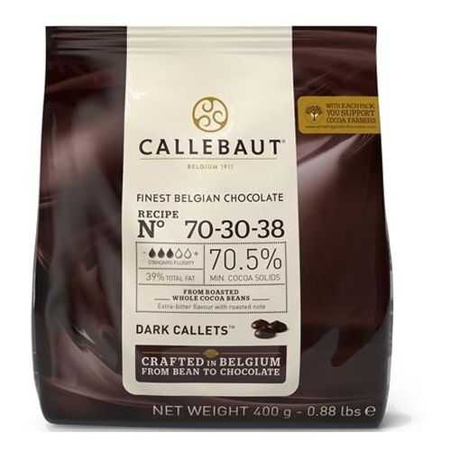 Шоколад темный Callebaut 70.5% какао (70-30-38-E0-D94) 0.4 кг