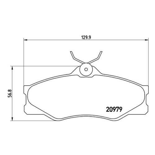Комплект тормозных дисковых колодок brembo P 85 008