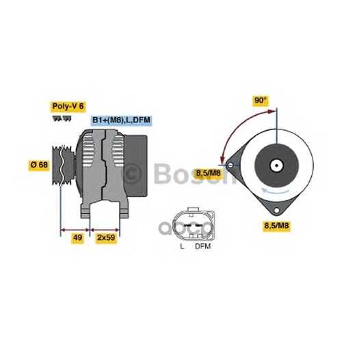 Генератор Bosch 0986041140