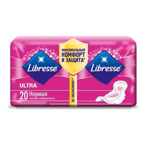Гигиенические прокладки Libresse Ultra Normal DUO с мягкой поверхностью, 20 шт.