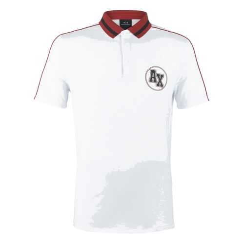 Футболка-поло мужская Armani Exchange 3HZFFC ZJ1VZ 1100 белая XXL