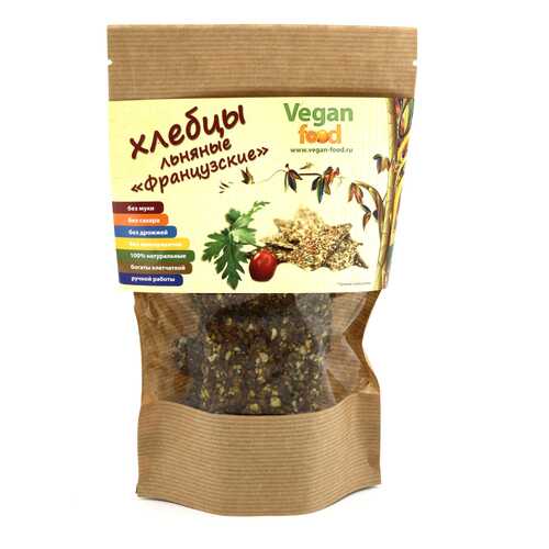 Хлебцы льняные Vegan-food французские 100 г