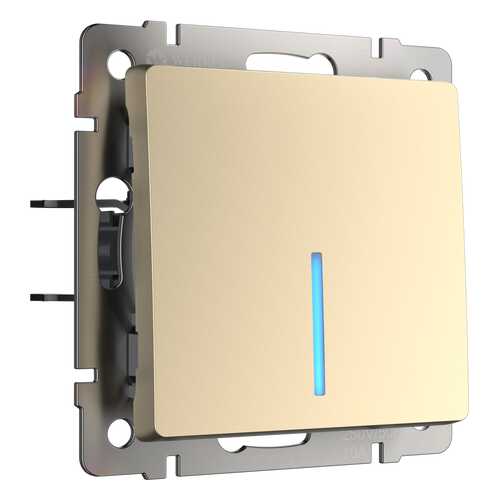 Выключатель Werkel WL11-SW-1G-LED шампань