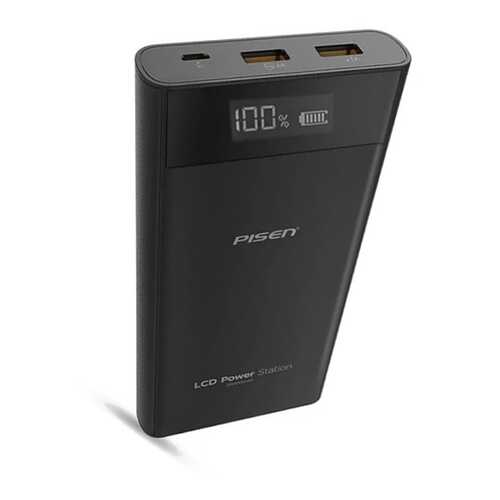 Внешний аккумулятор USB Pisen TS-D199 (20000mAh/2A/2 порта/lcd) <черный>
