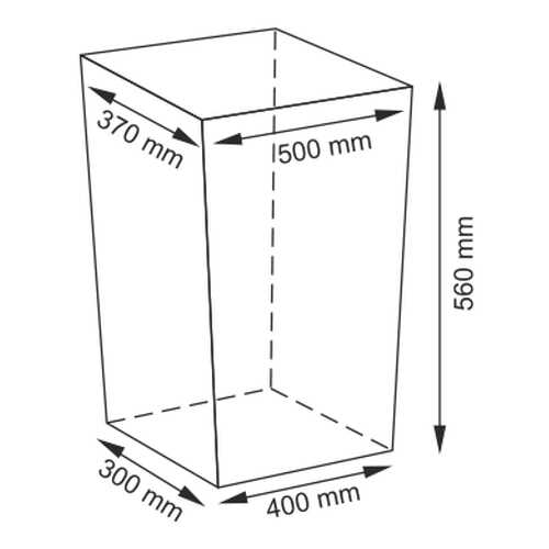 Плетеная корзина для белья с крышкой, Wasserkraft Lippe WB-450-L