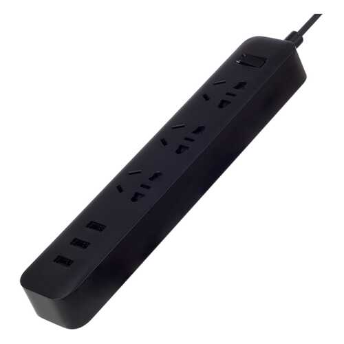 Сетевой фильтр Xiaomi Mi Power Strip, 3 розетки, 1,8 м, Black