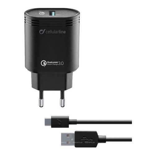 Сетевое зарядное устройство CELLULAR LINE ACHHUKITQCTYCK