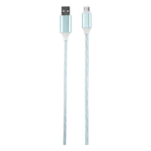 Кабель Red Line LED microUSB Blue